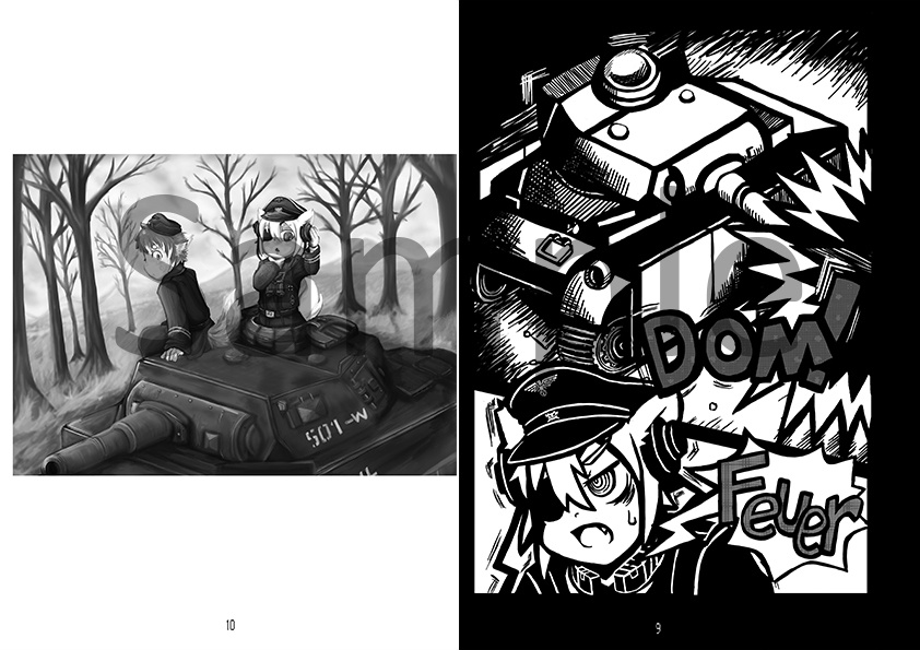 【創作】軍服イラスト総集本 ケモミリ