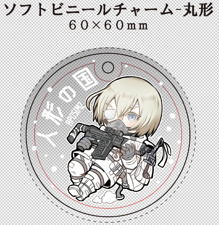 【二次創作】人形の国・BLAME!キーホルダーセット