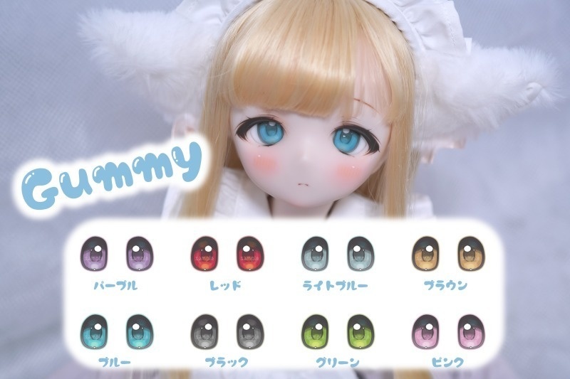 Gummyアイ　約20mm　レジンアイ（デカール式）