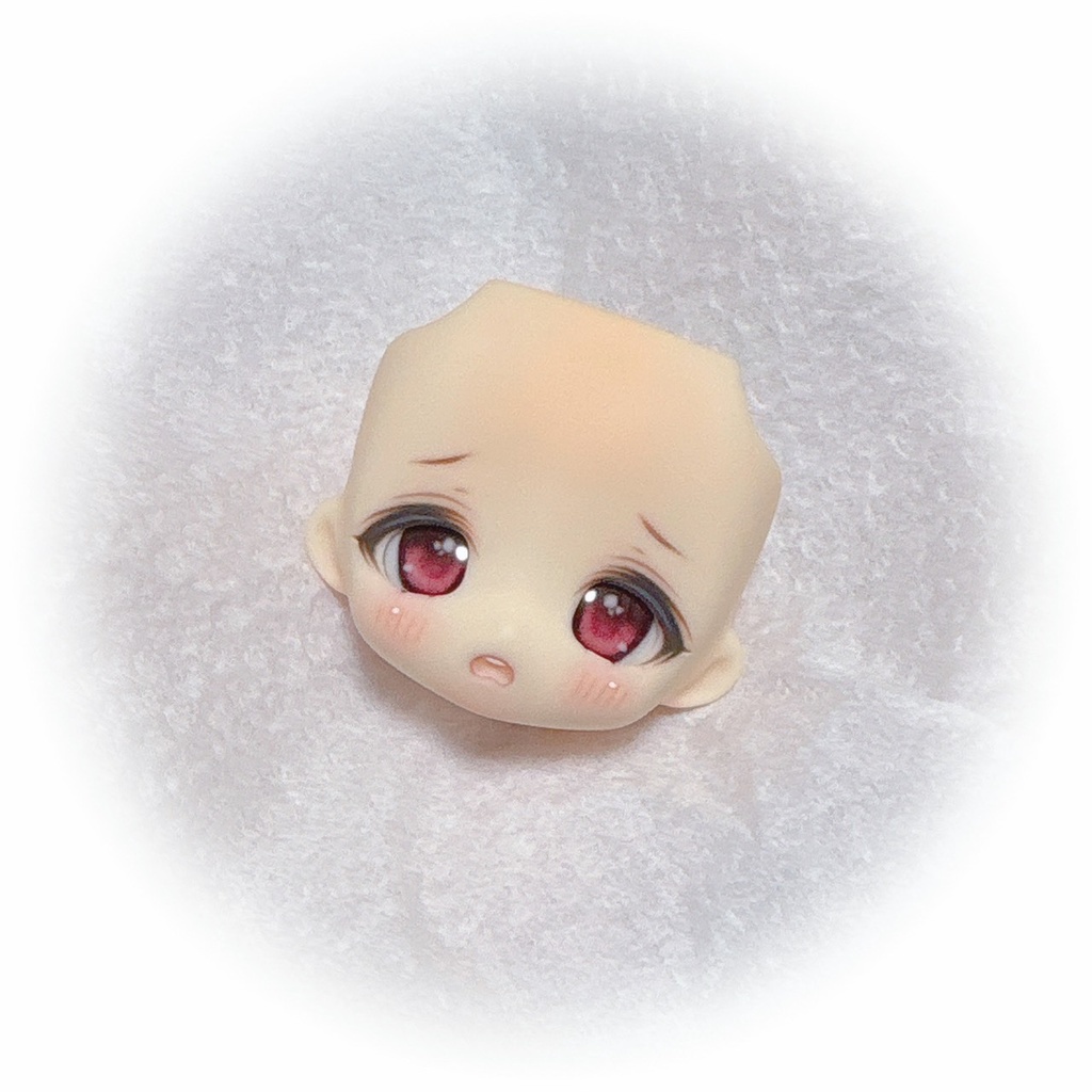 カスタムヘッド（海外ディーラー様製フェイスパーツ cream肌）＋レジンアイ（デカール式）