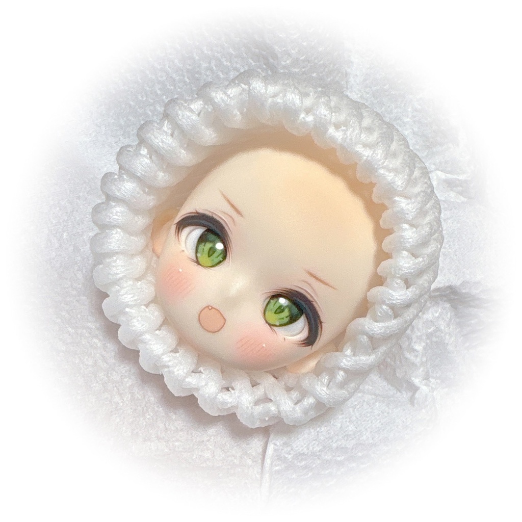 TinyFox(1/6サイズ) 　白巧色　カスタムヘッド＋ボディ一式＋アイ