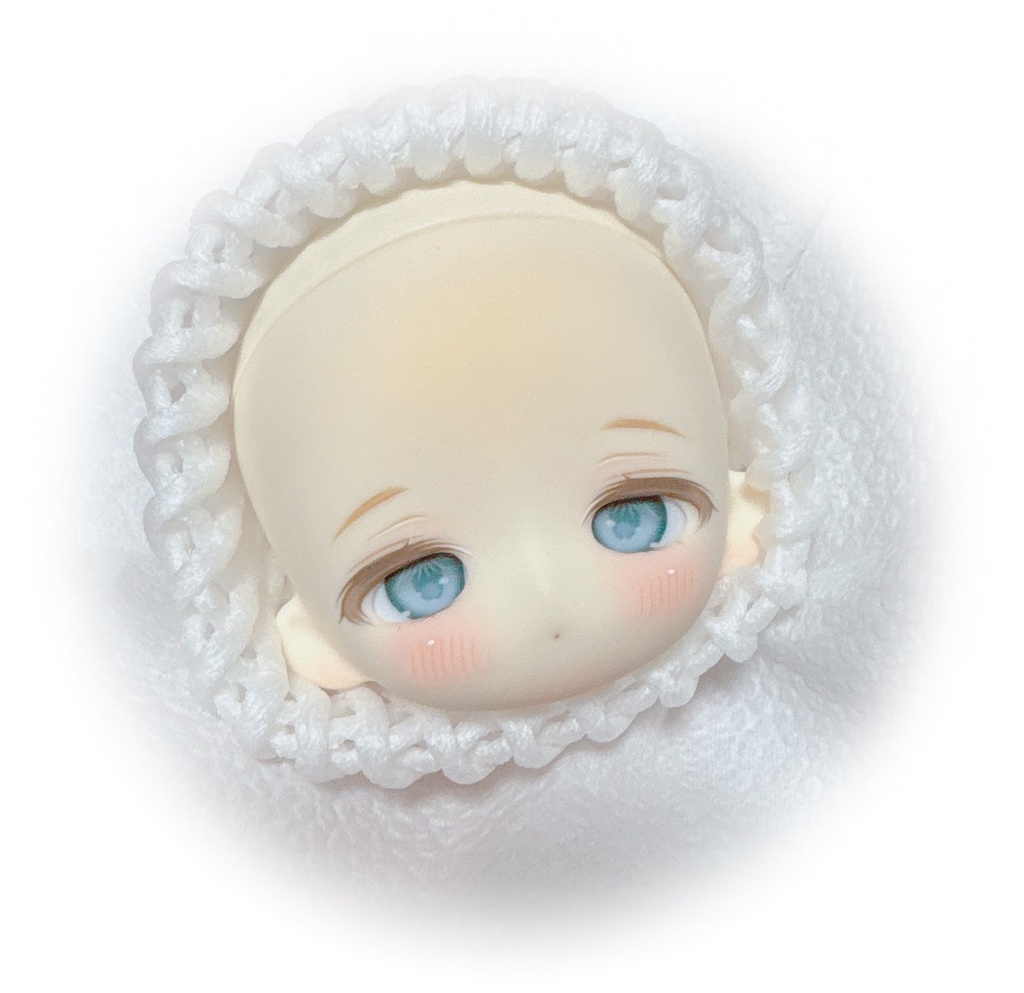 SWDOLL 豆包ヘッド 白肌 カスタムヘッド+デカールアイ