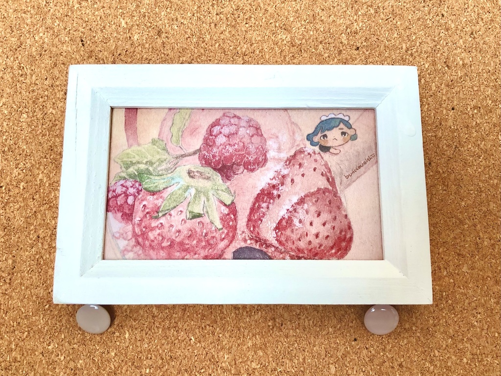 イラストカード　パフェ