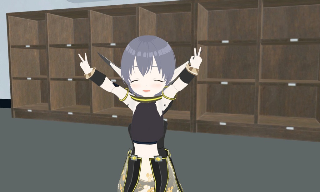 【VRoidモデル】学習中AIアンドロイド 「N-IRU」+SDVer同梱 vroidデータ+VRMファイル