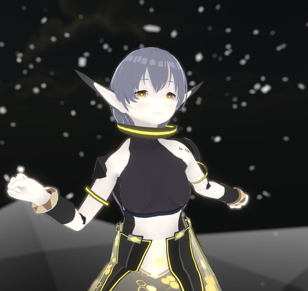 【VRoidモデル】学習中AIアンドロイド 「N-IRU」+SDVer同梱 vroidデータ+VRMファイル