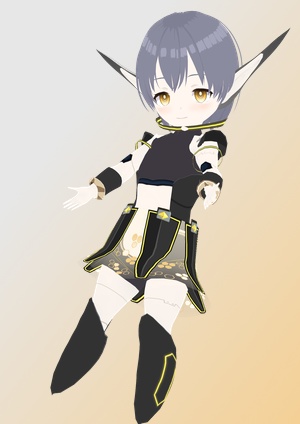 【VRoidモデル】学習中AIアンドロイド 「N-IRU」+SDVer同梱 vroidデータ+VRMファイル