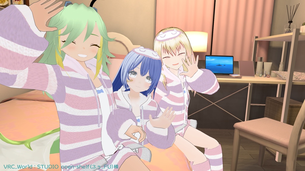 【VRoid用衣装】ねこねこルームウェア