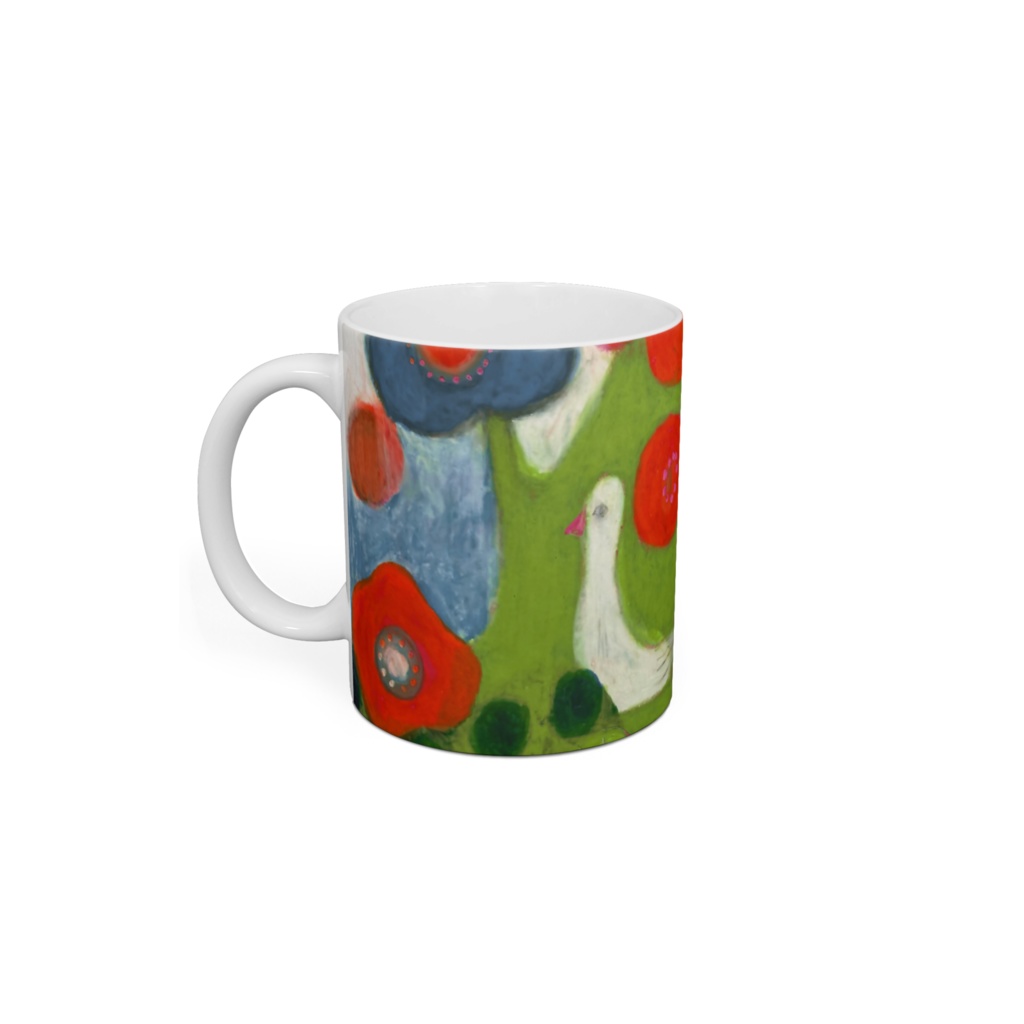 ごきげんマグカップアヒルの庭