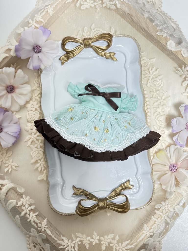 星屑のチョコミントワンピース