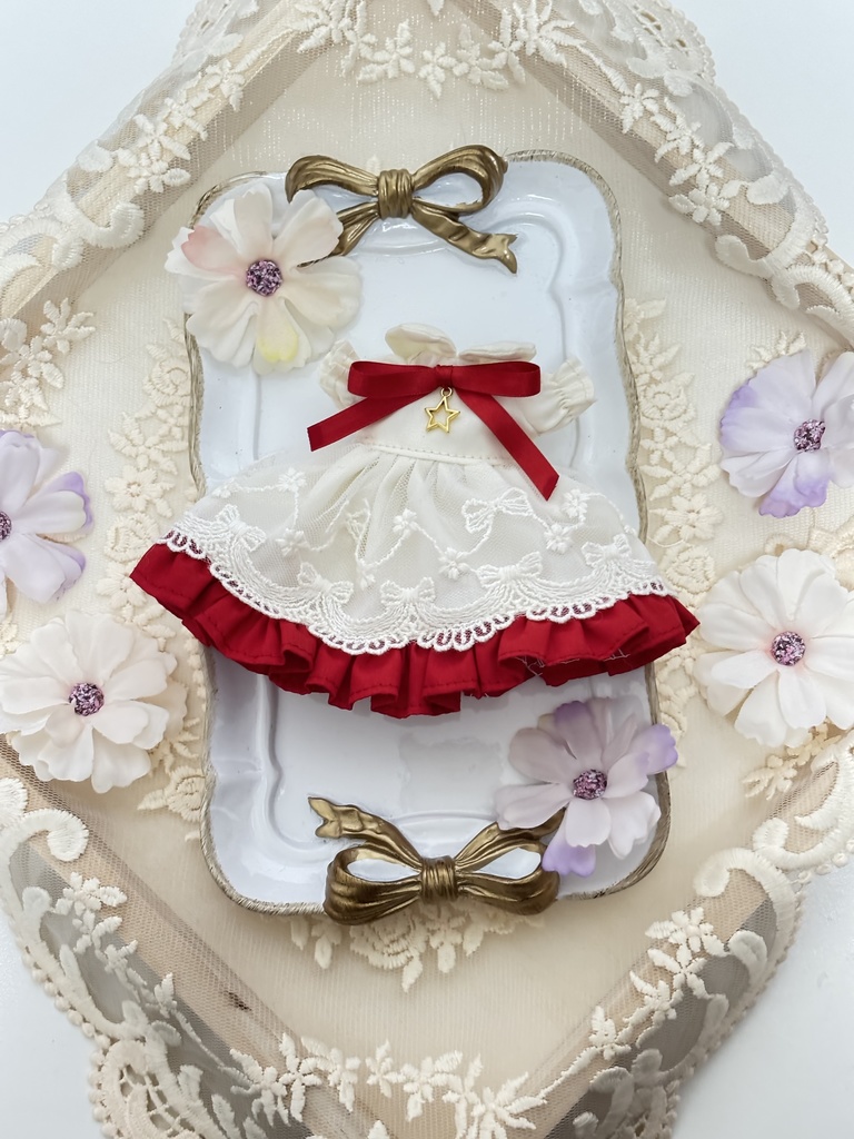 星のショートケーキワンピース