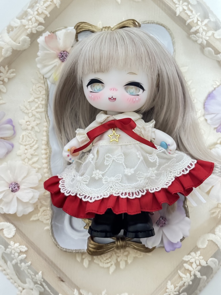 星のショートケーキワンピース