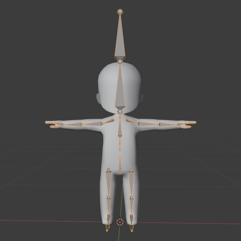 3頭身SD素体 可動モデル