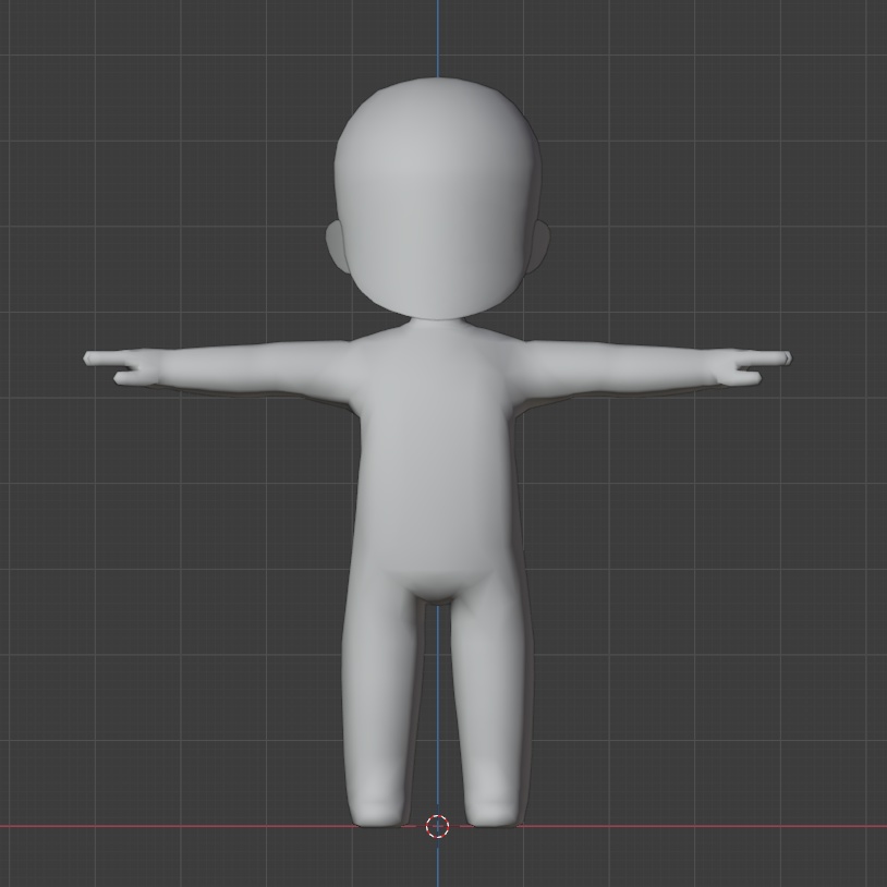 3頭身SD素体 可動モデル
