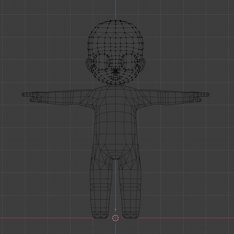 3頭身SD素体 可動モデル