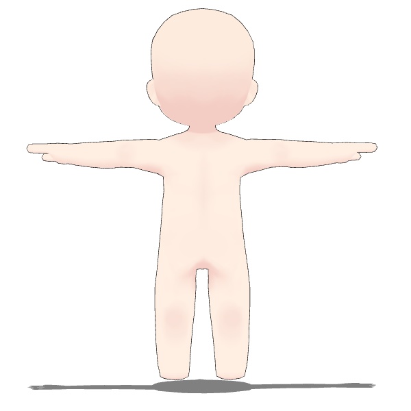 3頭身SD素体 可動モデル