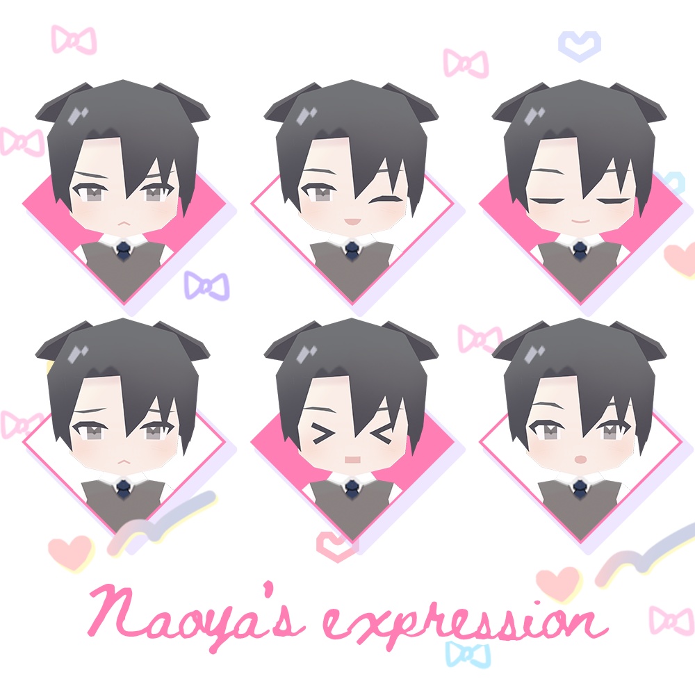 【Free】オリジナルアバター「ぷち尚也」「ぷち柚希」 | VRChat(PC/Quest),Cluster対応