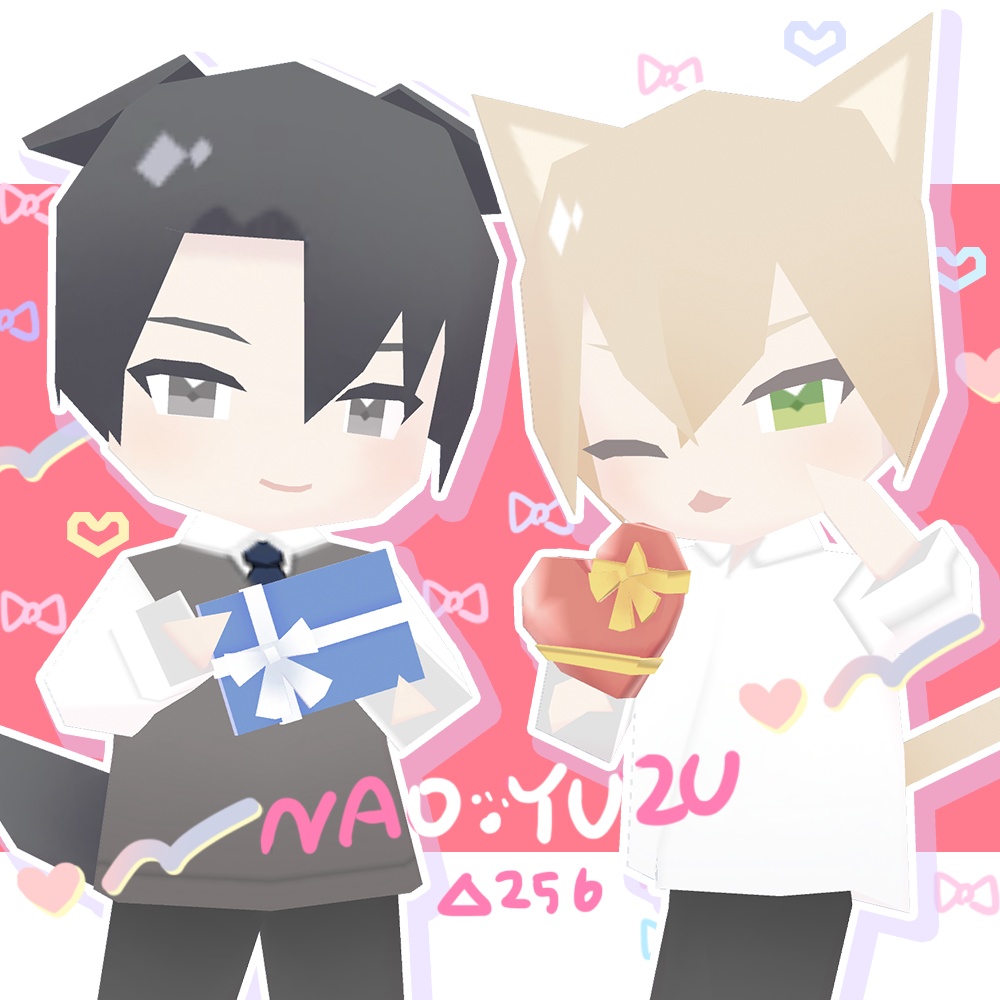 【Free】オリジナルアバター「ぷち尚也」「ぷち柚希」 | VRChat(PC/Quest),Cluster対応