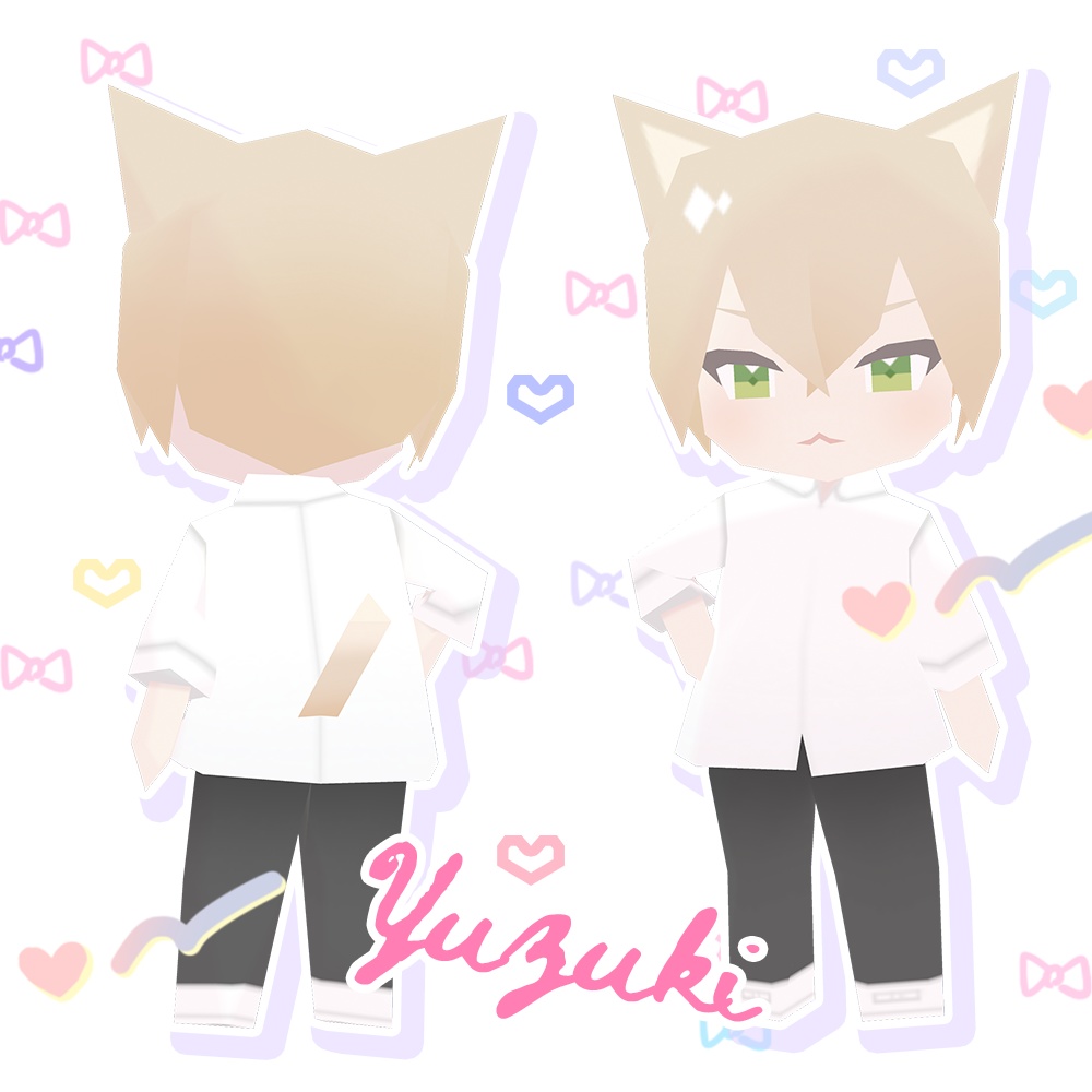 【Free】オリジナルアバター「ぷち尚也」「ぷち柚希」 | VRChat(PC/Quest),Cluster対応