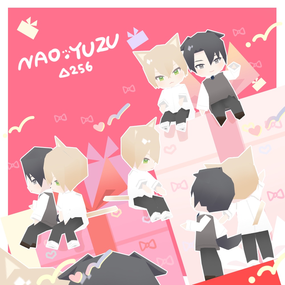 【Free】オリジナルアバター「ぷち尚也」「ぷち柚希」 | VRChat(PC/Quest),Cluster対応