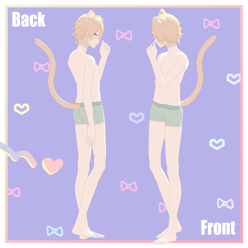 3Dオリジナルアバター「柚希くん」 #yuzuki_kneko