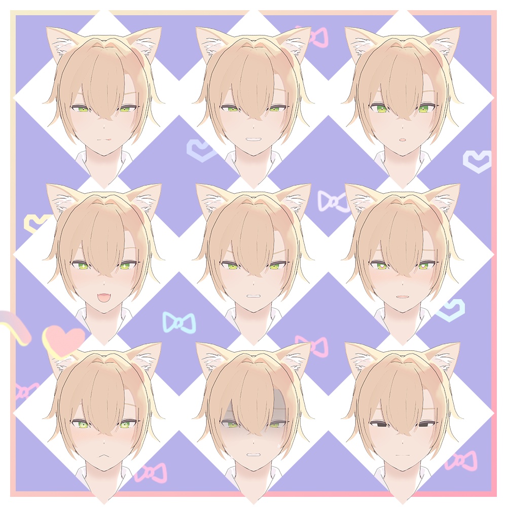 3Dオリジナルアバター「柚希くん」 #yuzuki_kneko