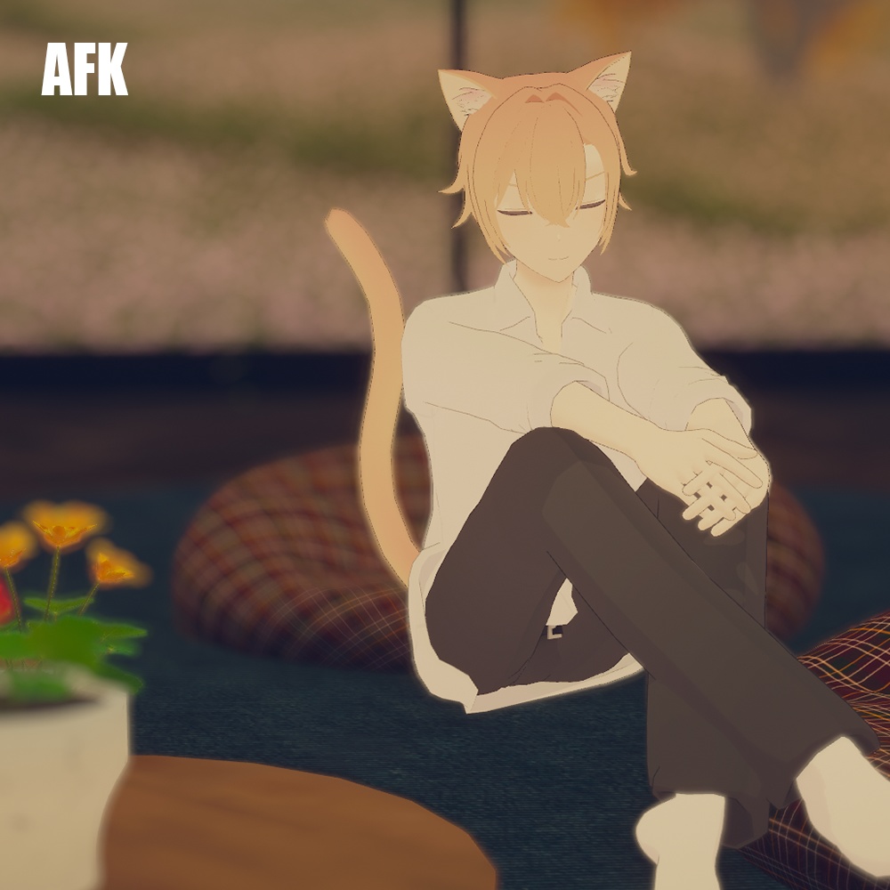 3Dオリジナルアバター「柚希くん」 #yuzuki_kneko