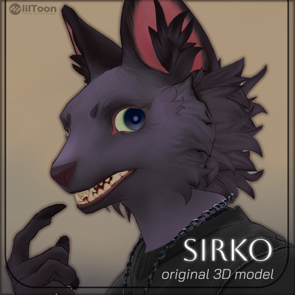 【VRChat用オリジナル3Dモデル】 -Sirko- シルコ