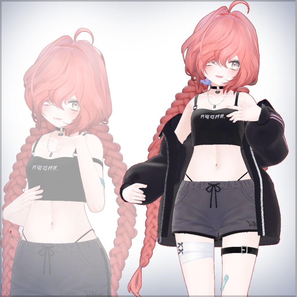 【9 avatars】【VRC Hair】【VRC想定】 - スリーピーブレイズ - Sleepy Braids