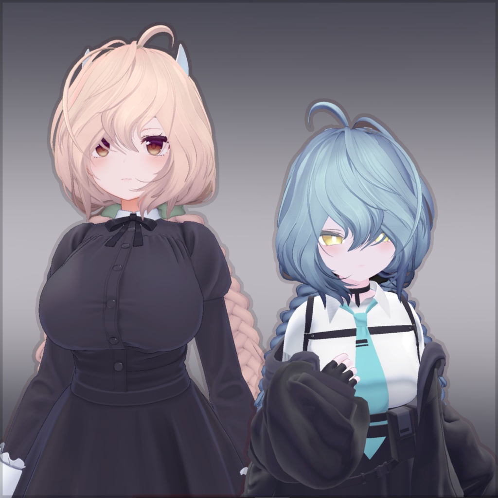 【9 avatars】【VRC Hair】【VRC想定】 - スリーピーブレイズ - Sleepy Braids