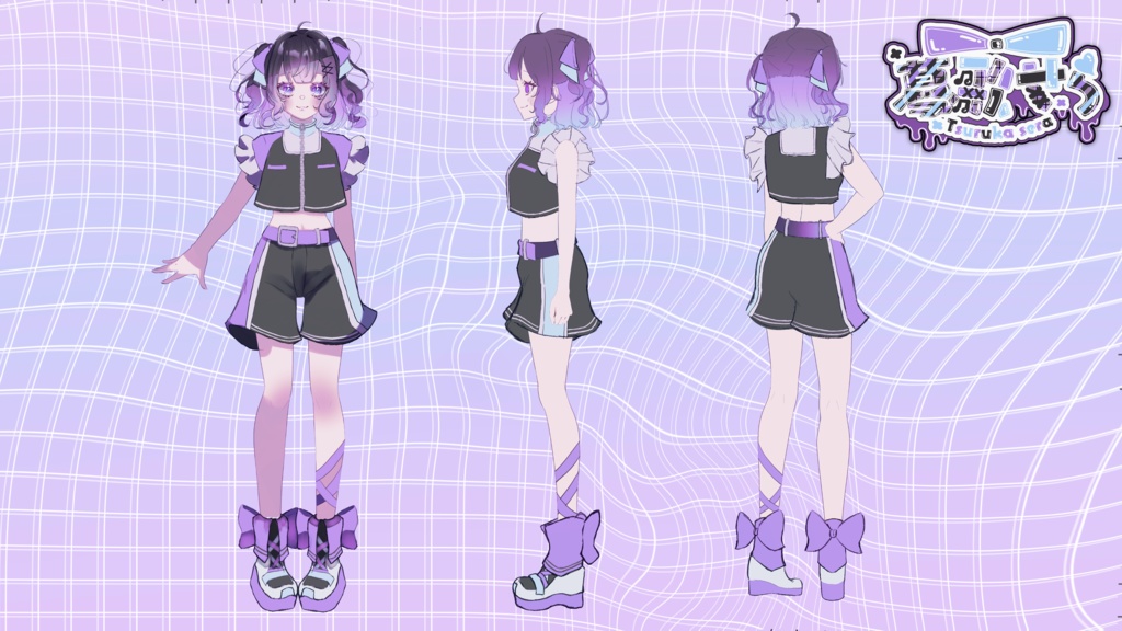 【無料配布PSD立ち絵】UTAU/MYCOEIROINK音源「蔓歌せら」PSD立ち絵ver1.0