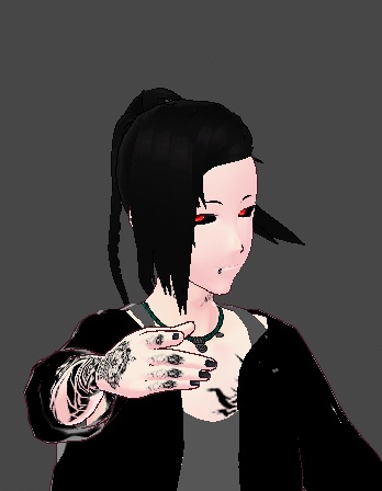 Uta (ウタ) Tokyo Ghoul model (Hair update, Nails, Costume update, Tattoo added) presets