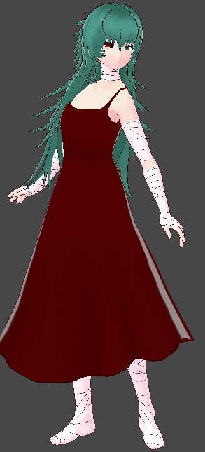 Eto Yoshimura (芳村 愛支) Tokyo Ghoul model (hair, eyes, costume, skin) // Bandage ver. presets