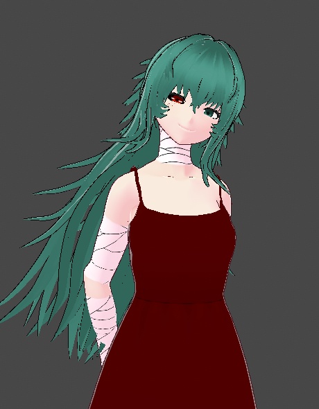 Eto Yoshimura (芳村 愛支) Tokyo Ghoul model (hair, eyes, costume, skin) // Bandage ver. presets