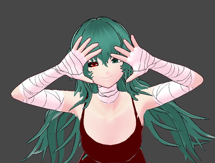 Eto Yoshimura (芳村 愛支) Tokyo Ghoul model (hair, eyes, costume, skin) // Bandage ver. presets