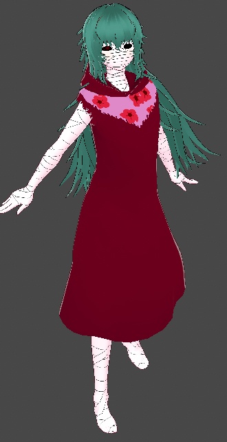 Eto Yoshimura (芳村 愛支) Tokyo Ghoul model (hair, eyes, costume, skin) // Bandage ver. presets