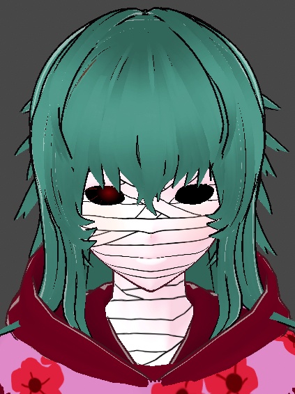 Eto Yoshimura (芳村 愛支) Tokyo Ghoul model (hair, eyes, costume, skin) // Bandage ver. presets
