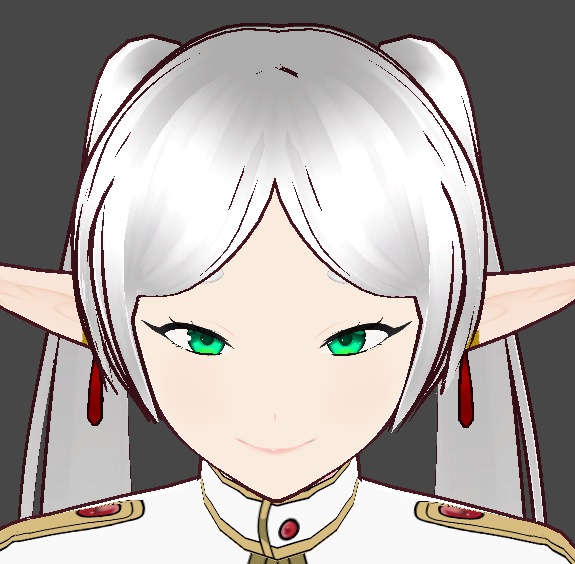 Frieren (フリーレン) Frieren: Beyond Journey's End (Hair, Eyes, Costume, Dress, Earings, Expressions) // White dress ver. preset