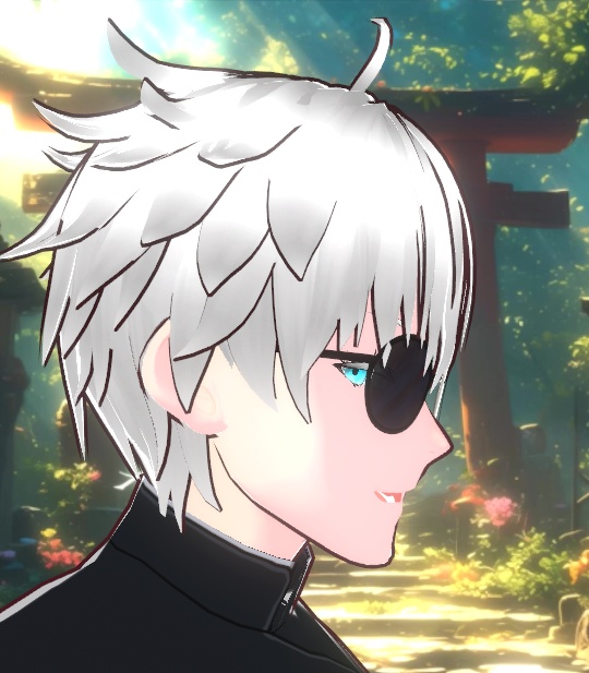 Gojo Satoru (五条悟) Jujutsu Kaisen (呪術廻戦) (Hair, Uniform, Face, Eyes, Glasses, Expressions) presets