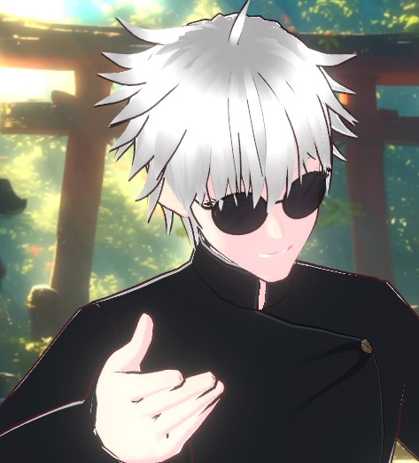 Gojo Satoru (五条悟) Jujutsu Kaisen (呪術廻戦) (Hair, Uniform, Face, Eyes, Glasses, Expressions) presets