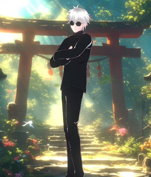 Gojo Satoru (五条悟) Jujutsu Kaisen (呪術廻戦) (Hair, Uniform, Face, Eyes, Glasses, Expressions) presets