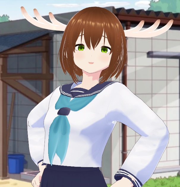 Shikanoko Noko (Nokotan) (鹿乃子のこ) (のこたん) Shikanoko Nokonoko Koshitantan (Hair, Eyes, Horns, Uniform, Expressions) Preset