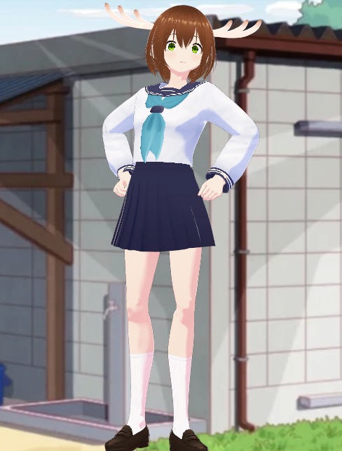 Shikanoko Noko (Nokotan) (鹿乃子のこ) (のこたん) Shikanoko Nokonoko Koshitantan (Hair, Eyes, Horns, Uniform, Expressions) Preset