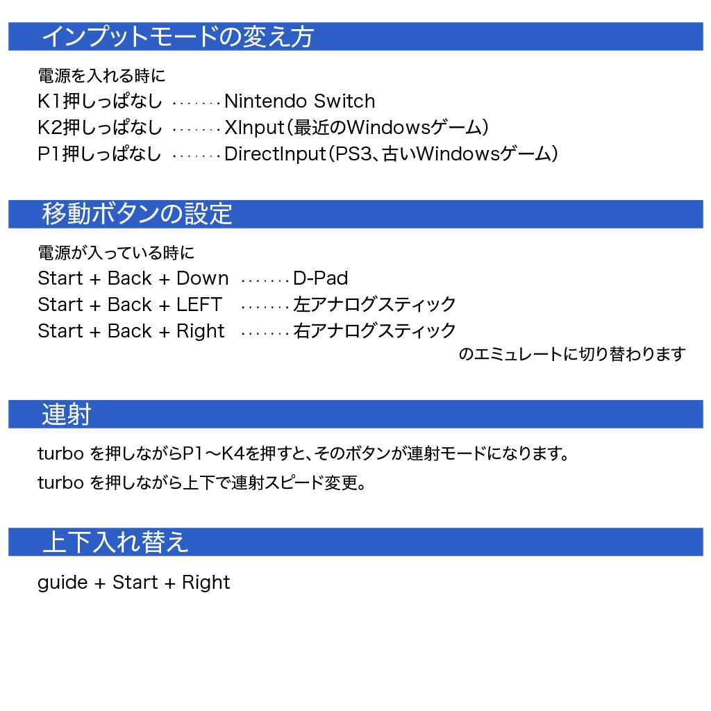 薄型レバーレスコントローラー「pfLEFTY」(左利き用?ボタン配置)