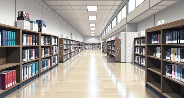 「市民図書館」_(セール価格中！)【高精細背景素材】