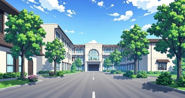 キャンパス_(セール価格中！)【高精細背景素材】