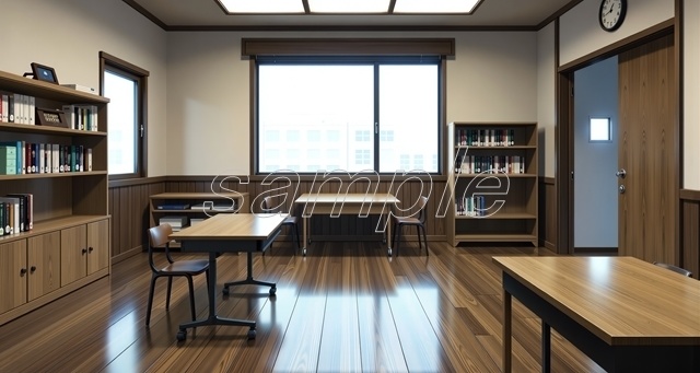 文芸部部室_(セール価格中！)【高精細背景素材】