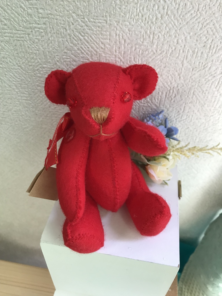 11色テディベア(赤)