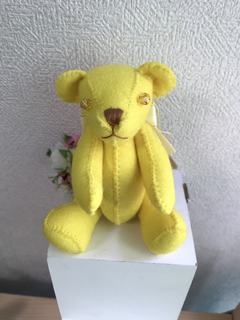 11色テディベア(黄)