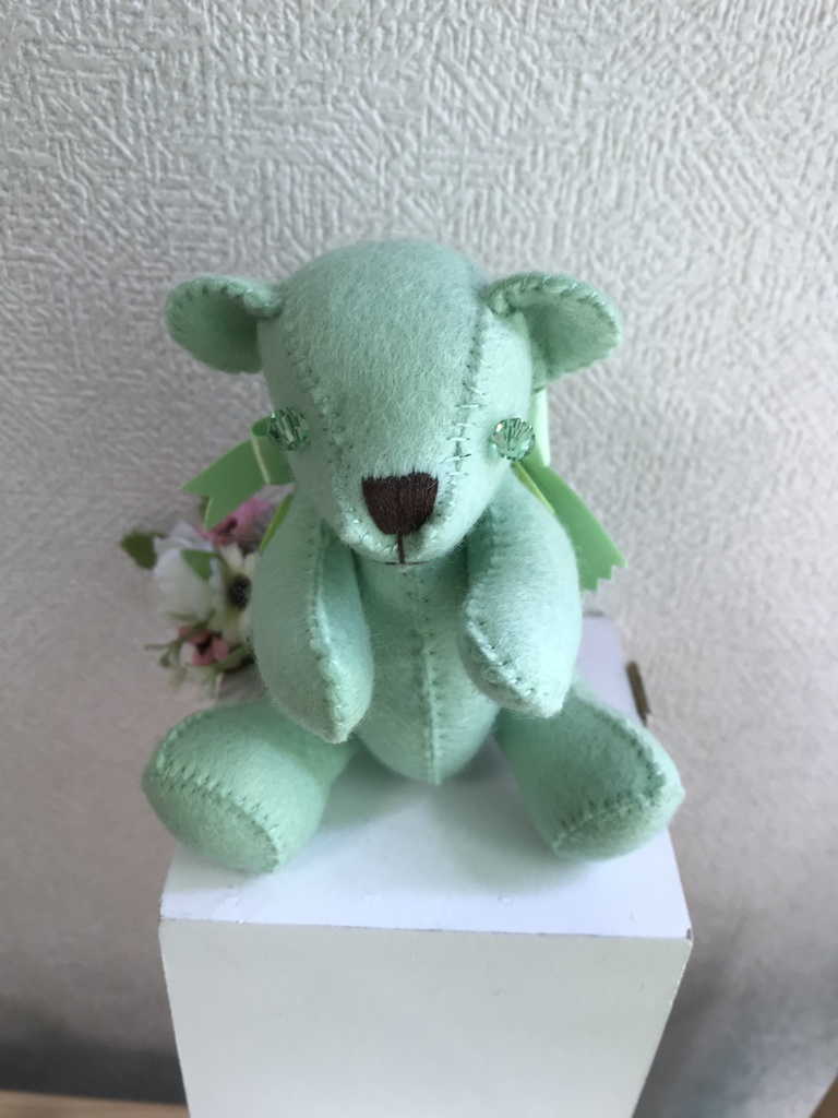 11色テディベア(黄緑)