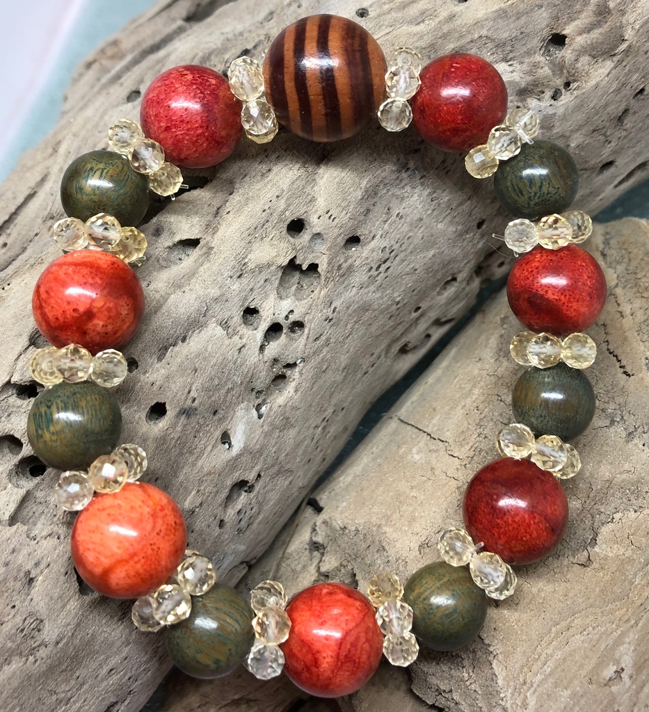 五本爪龍水晶★お洒落ブレスレット★開運★パワーストーン天然石